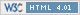 Valid HTML 4.01